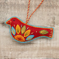 Image 1 of Red Bird Decoration