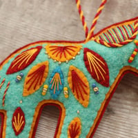 Image 3 of Turquoise Horse Decoration