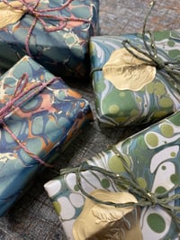 Image 2 of Marbled paper wrapped soap // 2 scents available 