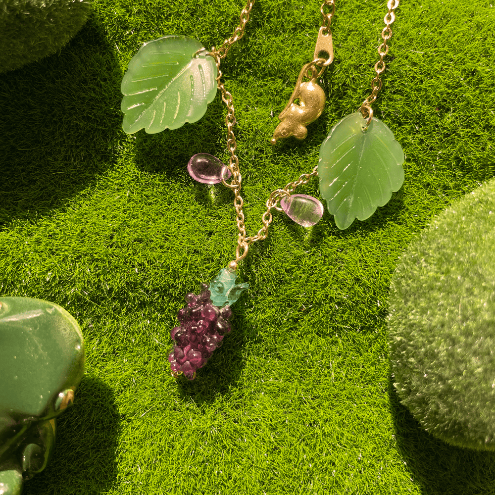 Image of Grape Drop Necklace 🍇