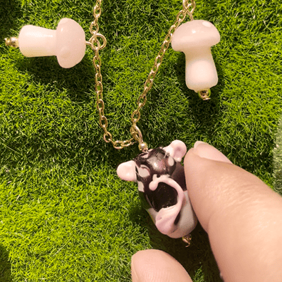 Image of Wonky Chunky Rat Necklace 🐀