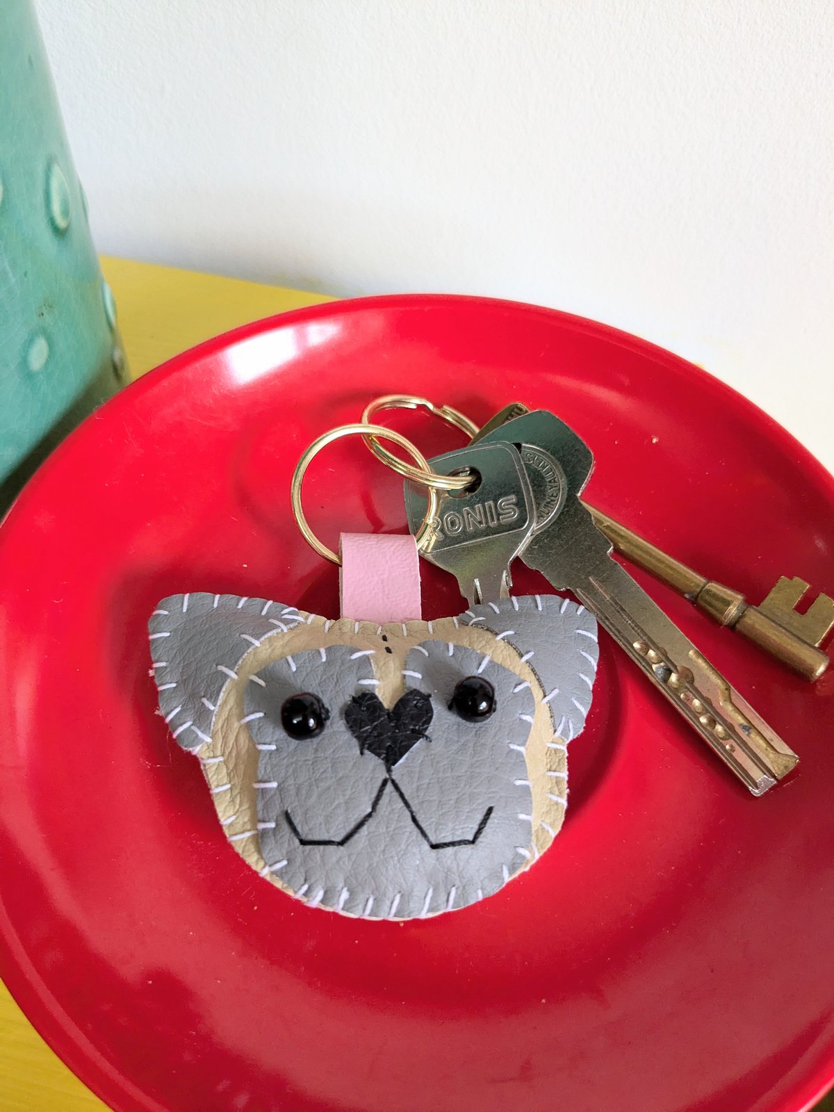 Image of Pug Dog Keyring