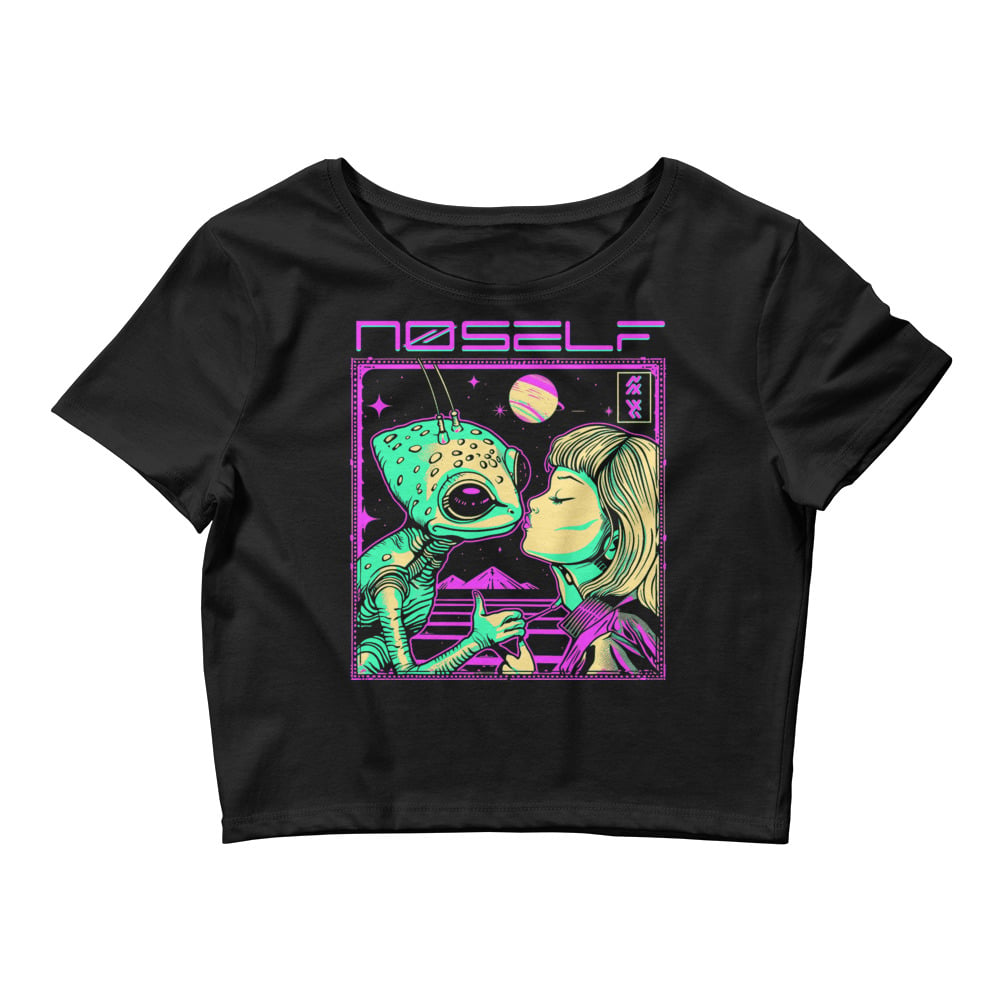 NS WM CROP TOP UFO KISS