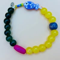 Image 2 of Vivid yellow ocean glow necklace 