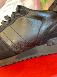Image 9 of Valentino Garavani Men’s Rockstud Black Nylon Trainers