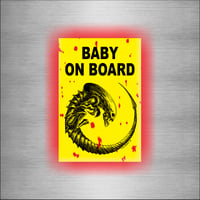 Image 1 of Alien Baby on Board Magnet