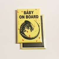 Image 2 of Alien Baby on Board Magnet