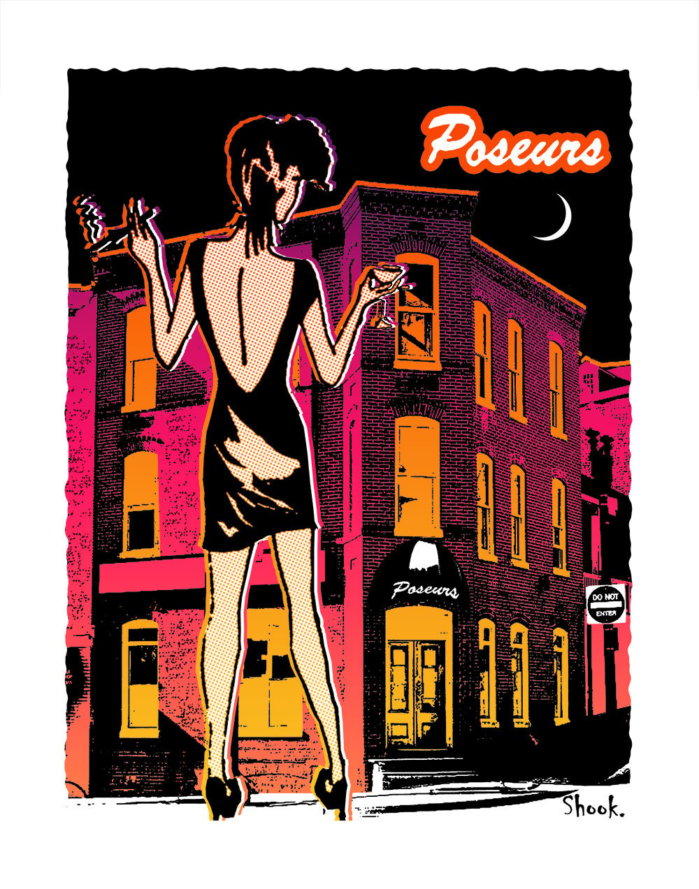 Poseurs Georgetown Art Print (Multi-size options)