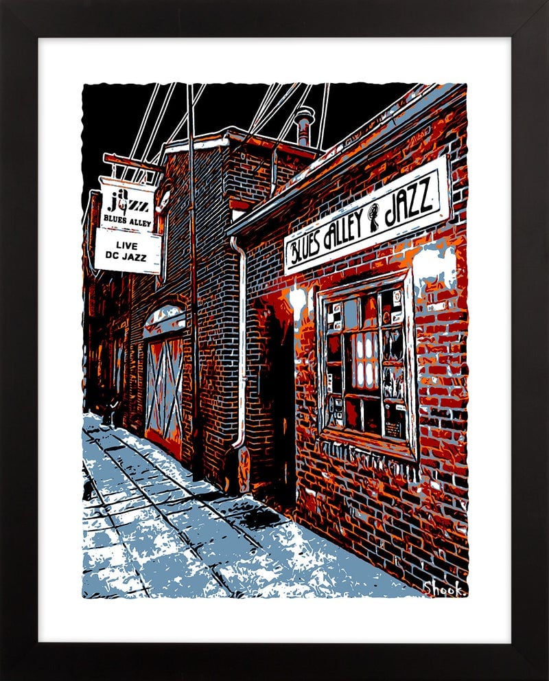 Blues Alley, Washington DC  Art Print (Multi-size options)