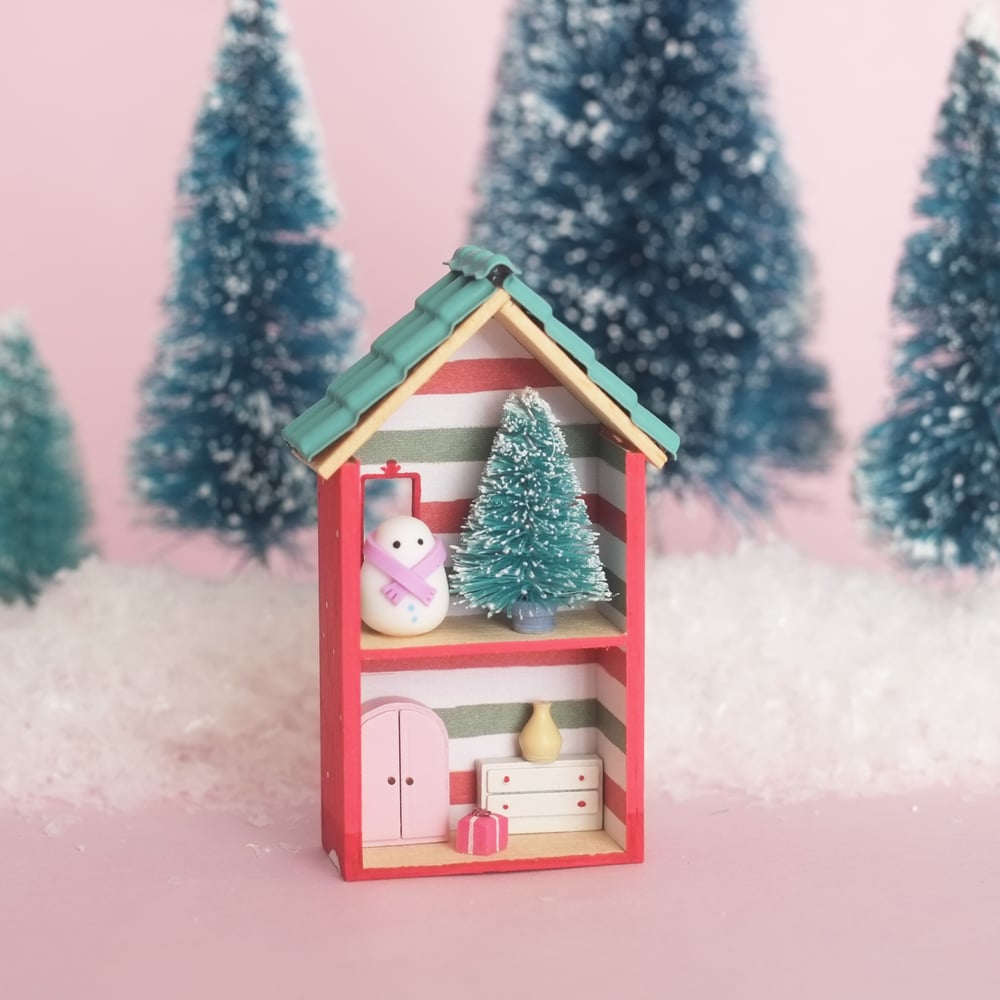 Red tiny house