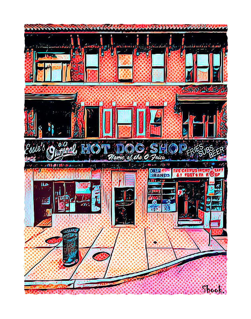 The O, Pittsburgh PA Art Print