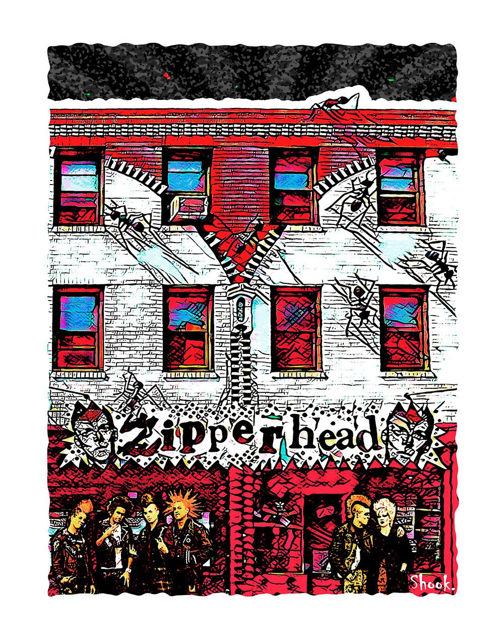 Zipperhead, Philadelphia PA Art Print (Multi-size options)