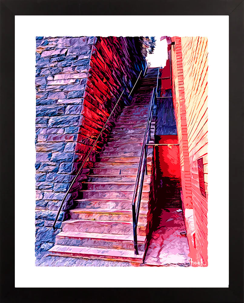 The Exorcist Stairs DC Art Print (Multi-size options)