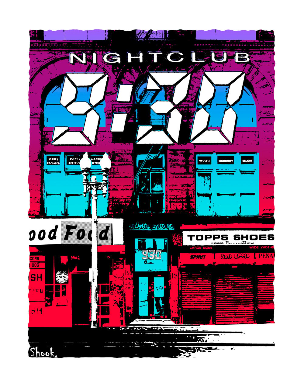 Nightclub 9:30, Washington DC Art Print (Multi-size options)