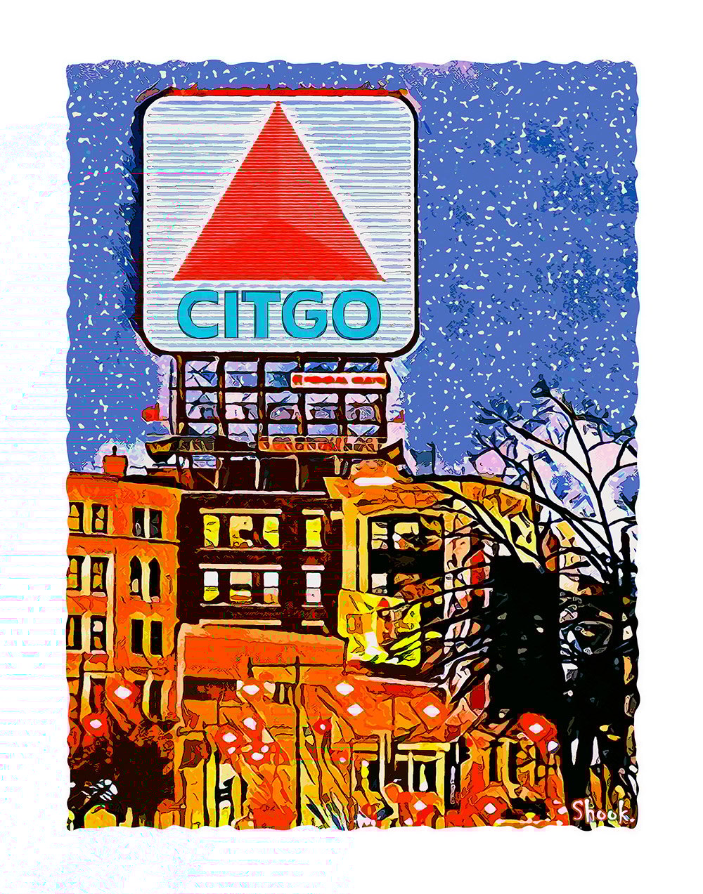 Kenmore Square Citgo Sign Art Print - (Multi-size options)