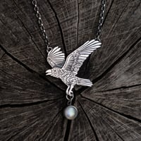 Image 2 of Flying raven carrying a moon 1