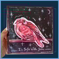 Image 2 of I'm Safe With You (Pigeons in Love) - Art Print