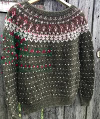 Image 4 of Toadstool - Icelandic wool sweater - Moor green - Preorder