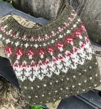 Image 3 of Toadstool - Icelandic wool sweater - Moor green - Preorder