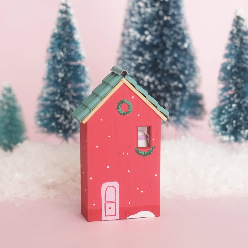 Red tiny house