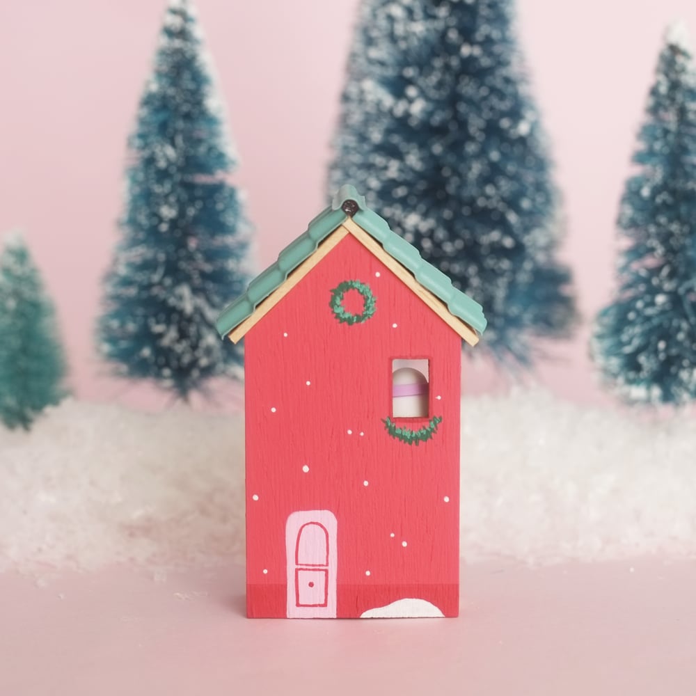 Red tiny house