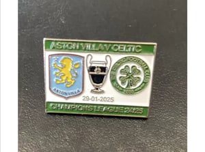 Celtic v Villa Champions League badge 