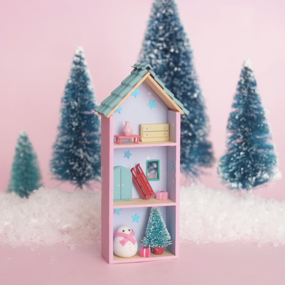 Pink tiny house