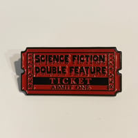 Image 1 of Science Fiction Double Feature Enamel Pin