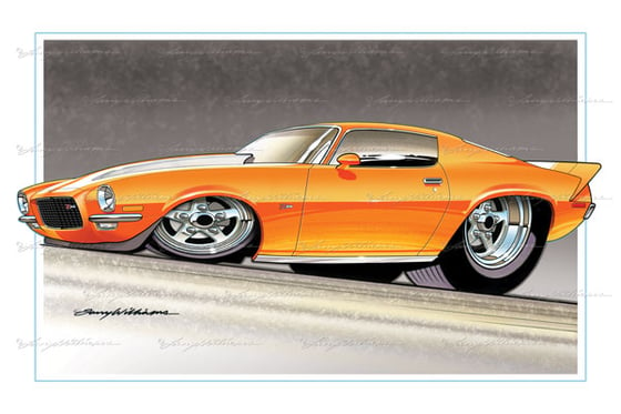 Image of "Orange Crush" Print: 18 x 12"