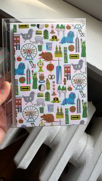 Image 2 of NYC Magic blank card set | Box of 8 Greeting Cards