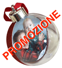 PROMO 3 PALLINE CON LE TUE FOTO A SOLI 5 EURO
