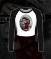 "God Slay The Queen" Women's Crop Top Raglan