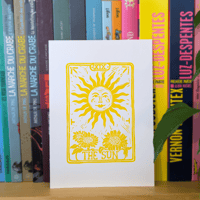 Linogravure Soleil Jaune