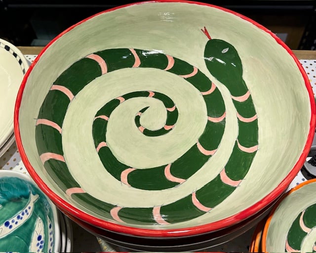 Image of Large Handmade Ceramic Pasta Bowl