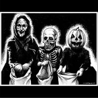 Image 1 of Halloween 3 original pen and ink art