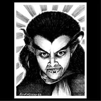 Image 1 of Blood of Dracula original pen and ink art