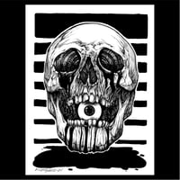 Image 1 of Skull 1  original pen and ink art