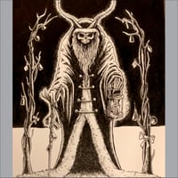 Image 2 of Krampus 2 original pen and ink art