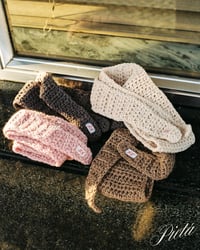 Image 4 of Crochet Scarf - Camel