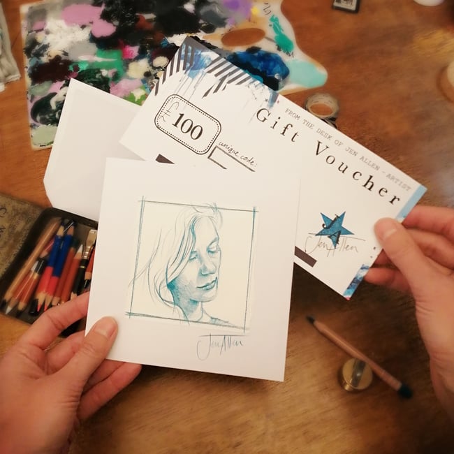 ART by JEN<BR>Gift Voucher<BR> <font color="#c9252c">FREE POSTAGE</font>