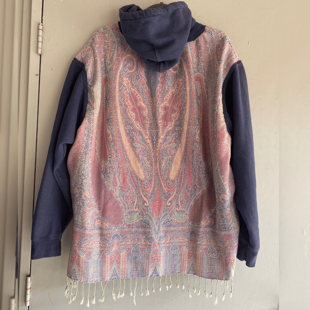 XL Studded Pashmina Hoodie