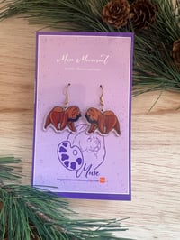 Image 2 of Acrylic Chow  Earrings