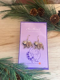 Image 3 of Acrylic Chow  Earrings