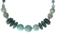 Image 2 of NEW - ONE OFF Peruvian Amazonite and Chrysocolla Necklace