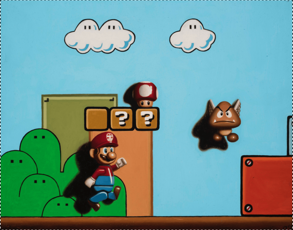 Image of Jumping Mario 11x14 Print