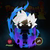GLOW IN THE DARK GOKU ULTRA INSTINCT (GRAND PRIEST) DRAGON BALL HEROES CUSTOM FUNKO POP