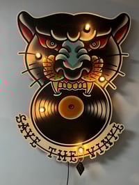 Save the vinyl wall lamp