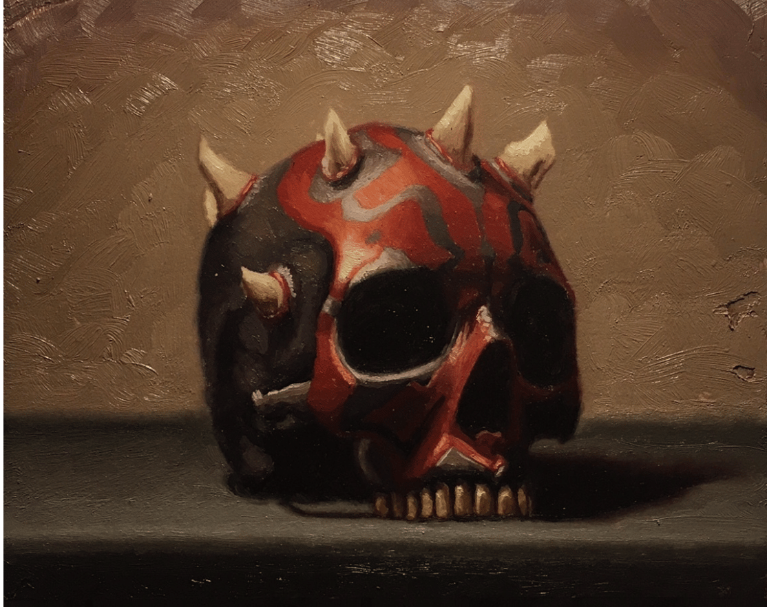 Image of Darth Maul Skull 8x10 Print