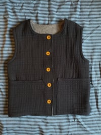 Image 1 of Wool Lined Body Warmer - Dark