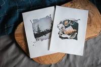 Image 2 of original polaroid emulsion lift // june mountain